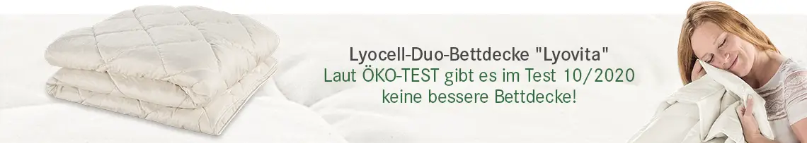 Couette duo Lyovita chez ÖKO-TEST 10/2020