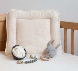 Oreiller pour bébé pour dormir avec taie d'oreiller (13 x 18), oreillers  plats hypoallergéniques pour bébé, oreiller de voyage doux et sûr certifié  OEKO-TEX Standard 100 pour mini berceau ou berceau 