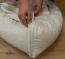 Le pourtour rembourré et le coussin sont équipés de fermetures à glissière Le pourtour rembourré et le coussin sont équipés de fermetures à glissière