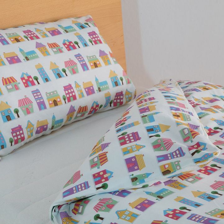 Linge de lit en jersey fin pour enfant « Villagia » Linge de lit en jersey fin pour enfant « Villagia »