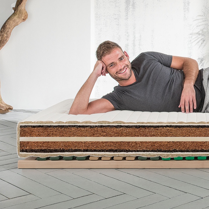 Matelas en fibres de coco/crin de cheval « Cavallo-Maxima » Matelas en fibres de coco/crin de cheval « Cavallo-Maxima »