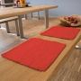 Coussin d'assise en laine vierge en coloris attrayants - ici en rouge tonique