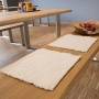 Coussin d'assise en laine vierge dans un blanc naturel noble - confort « Made in Germany »
