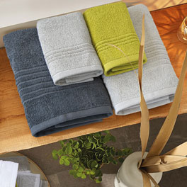 Textiles de salle de bains pour le bien-être - serviette invité en ensemble de 6 pièces pratique