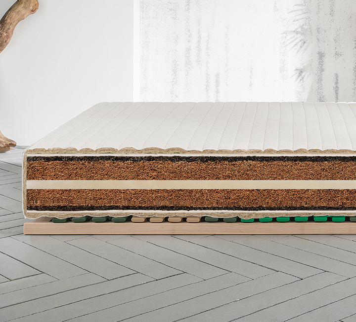Matelas en fibres de coco/crin de cheval « Cavallo-Maxima » Matelas en fibres de coco/crin de cheval « Cavallo-Maxima »