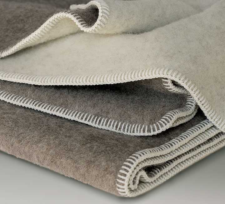 Couverture en poils naturels en laine vierge « Fulda » Couverture en poils naturels en laine vierge « Fulda »