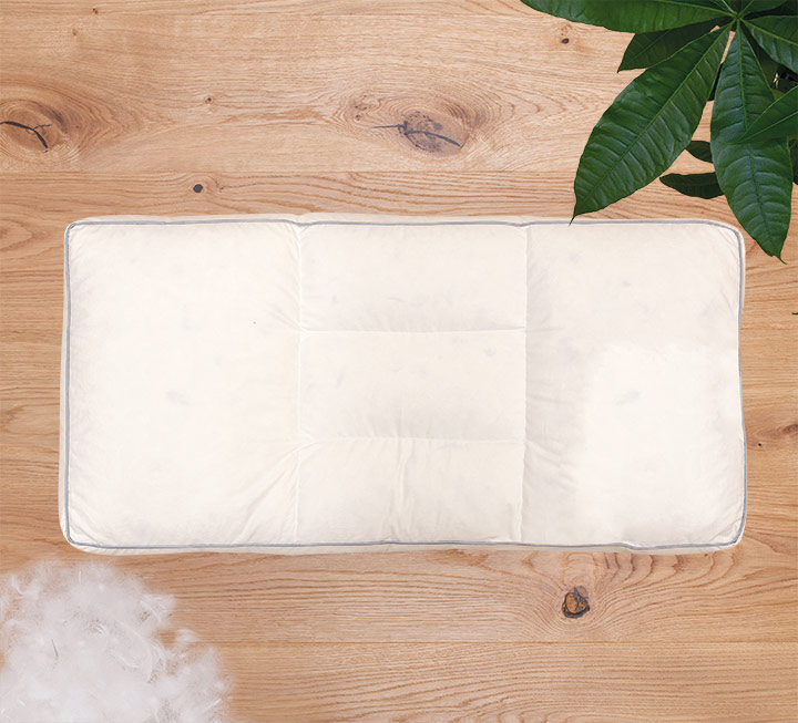 Oreiller ergonomique en duvet « Ansara-Ergo » Oreiller ergonomique en duvet « Ansara-Ergo »