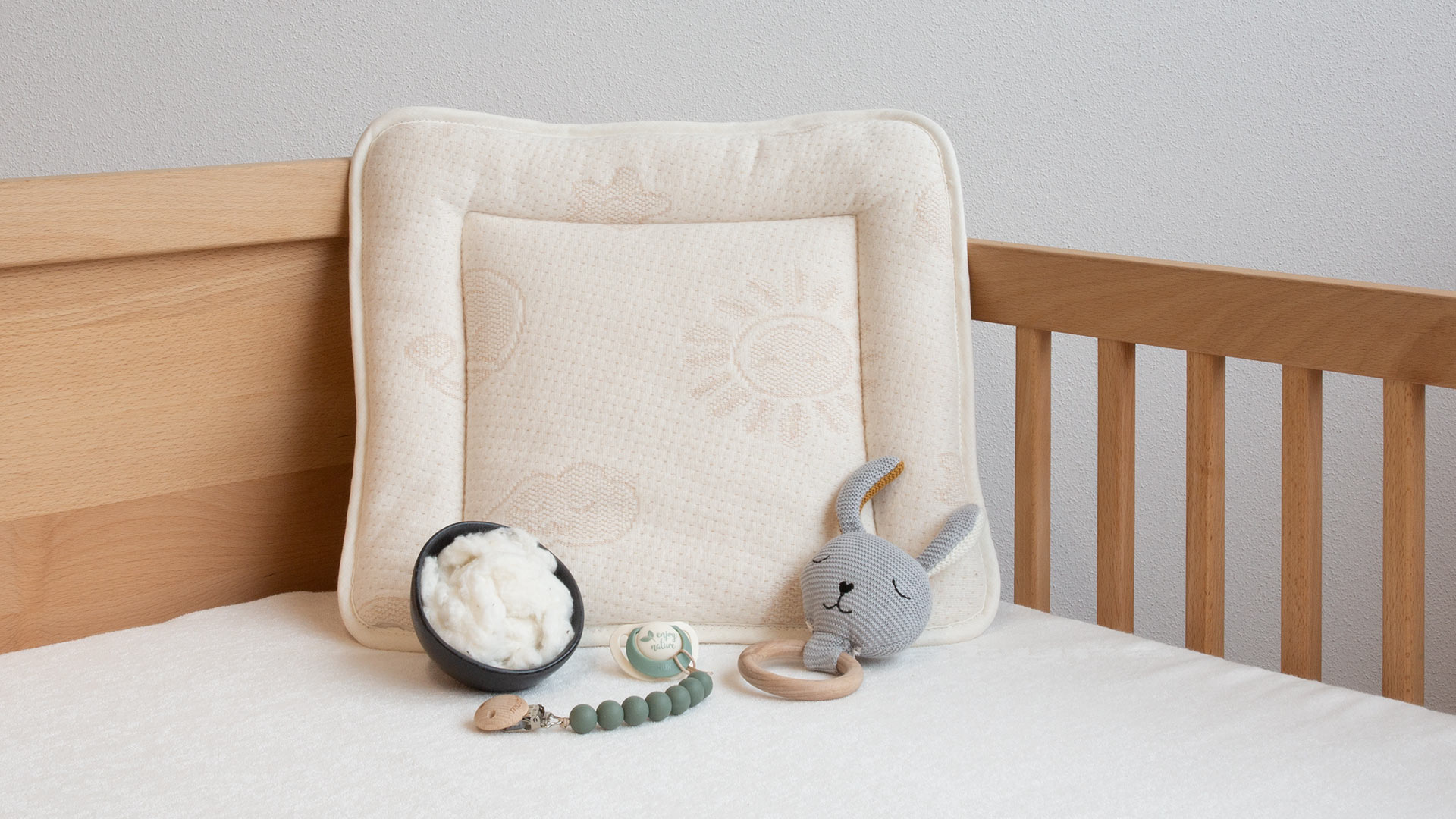 Oreiller Plat En Coton Pour Bebes Cotona Vita Allnatura France