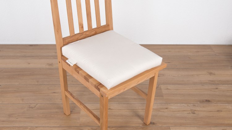 Coussin d'assise confortable avec garnissage en crin de cheval
