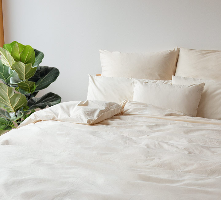 Linge de lit en coton naturel « Natura » Linge de lit en coton naturel « Natura »