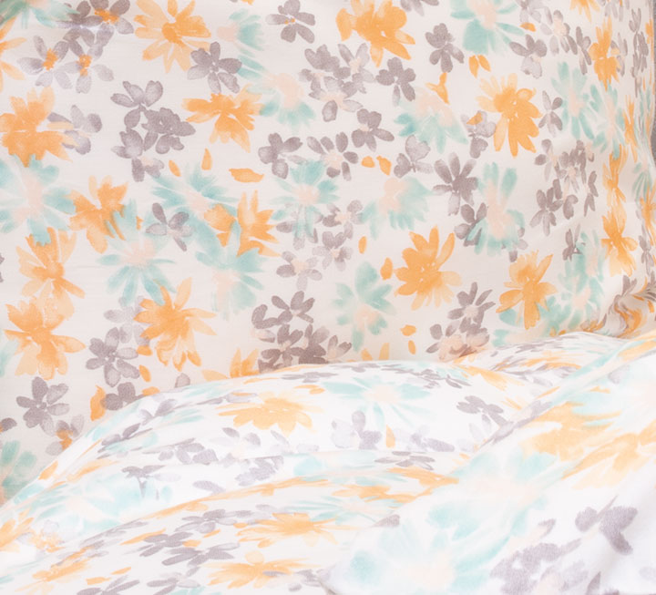 Linge de lit en satin « Flores » Linge de lit en satin « Flores »