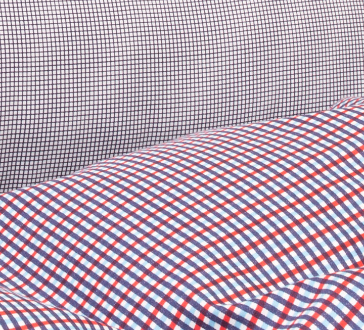Linge de lit réversible en satin « Quadratini » Linge de lit réversible en satin « Quadratini »