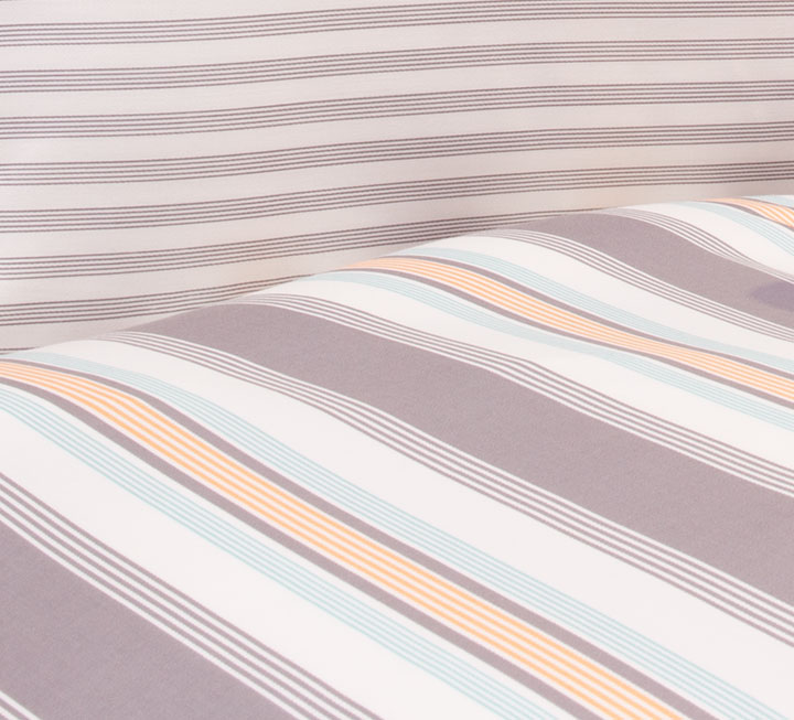 Linge de lit réversible en satin « Lineas » Linge de lit réversible en satin « Lineas »