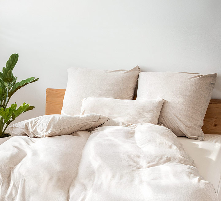 Linge de lit en jersey fin « Melange » Linge de lit en jersey fin « Melange »